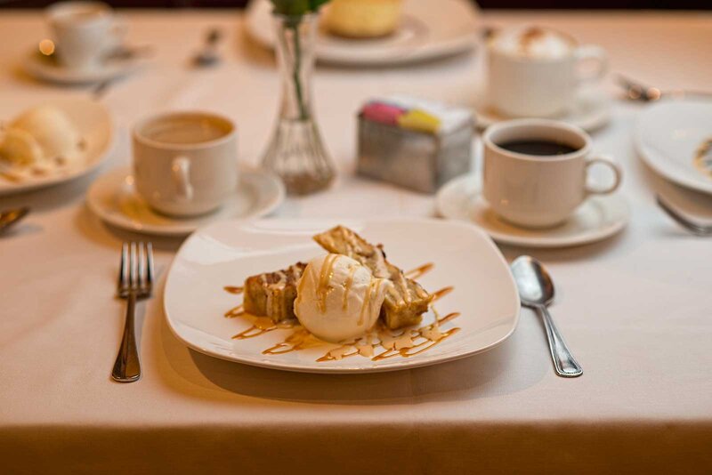 Biscotti with scoop of ice cream